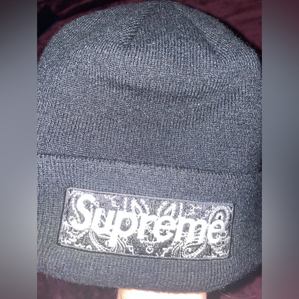 Supreme bandana box logo beanie